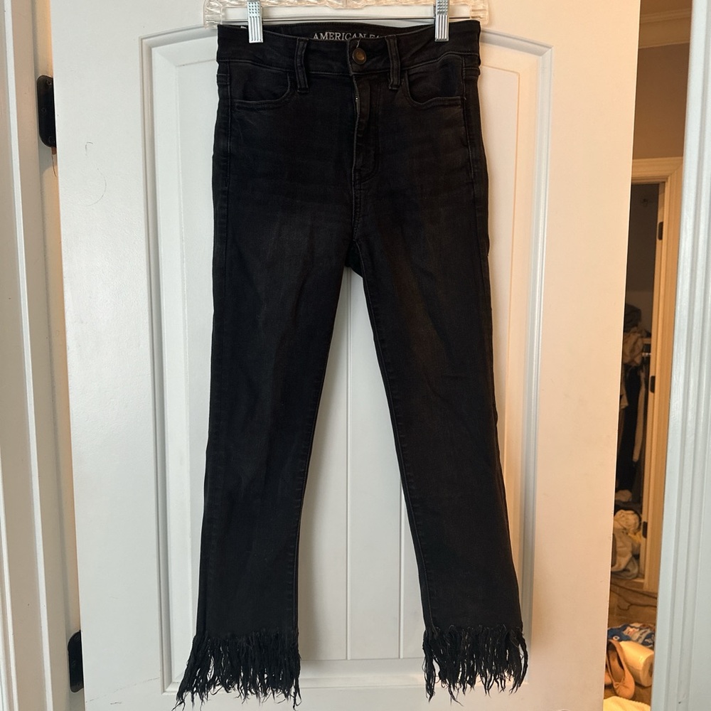 American Eagle Fringe Jeans
